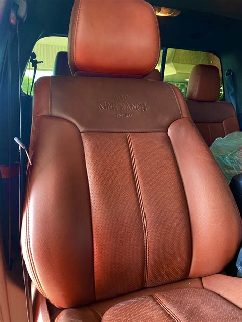 These easy-to-install covers fit snugly over your truck's seats to protect your interior from the elements while blending in perfectly. . King ranch replacement leather seat covers